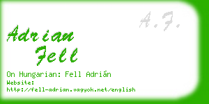adrian fell business card