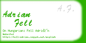 adrian fell business card